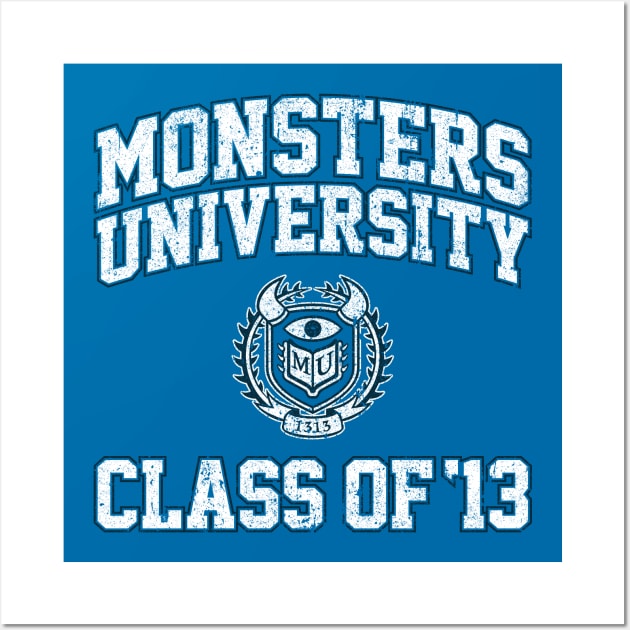 Monsters University Class of 13 (Variant) Wall Art by huckblade